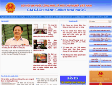 Tablet Screenshot of caicachhanhchinh.gov.vn